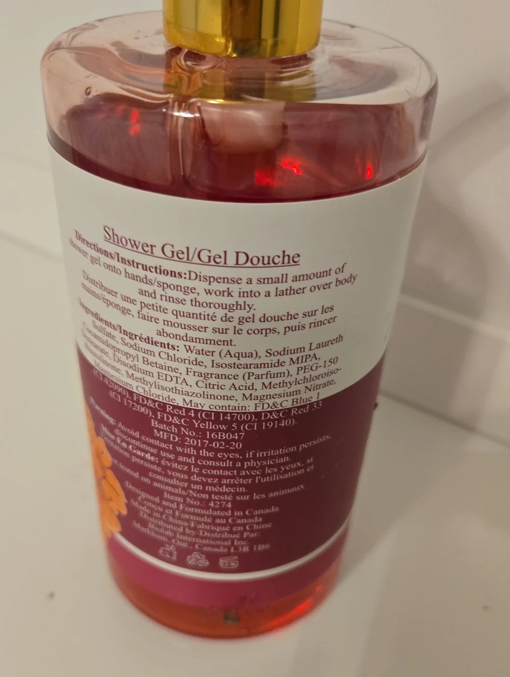 Wild Garden Shower Gel - Red Nwt
